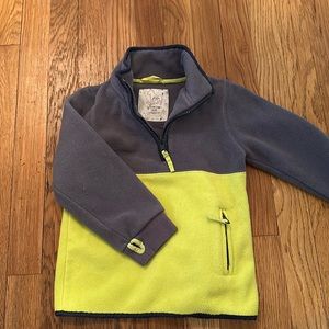 Mini Boden 1/4 zip fleece pullover